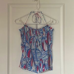 Lilly Pulitzer tube top with halter strap